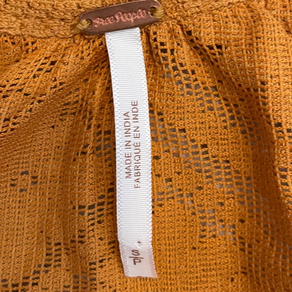 Free People Orange Top S - Picture 6 of 6